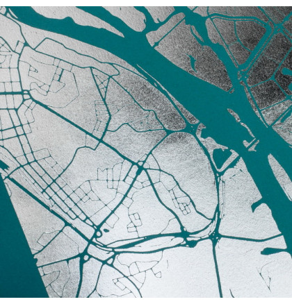 Постер "Карта города: геотег" персонализированный А3, фото 2, цена 500 грн